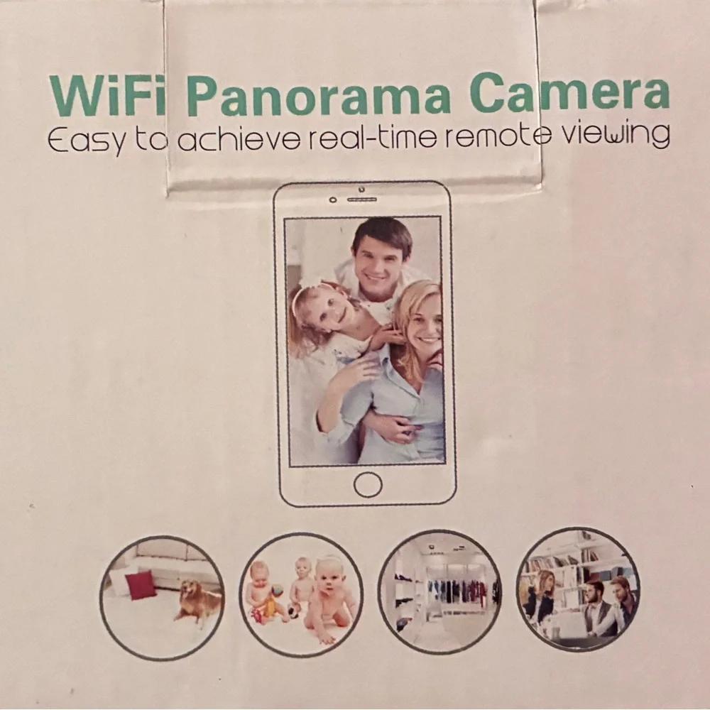 E27 Cordless Smart White Security Camera